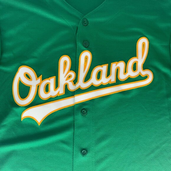 Oakland Athletics MLB Green Majestic Cool Base Jersey Mens Large - Picture 2 of 7
